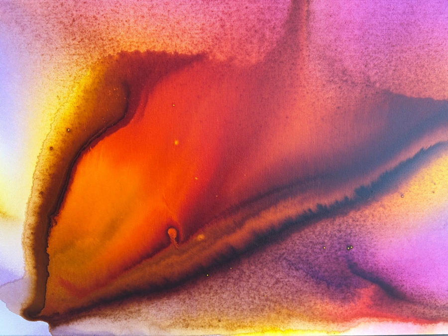 Gerrit Greve (1948-2024, Cardiff by the Sea, CA) Original Acrylic Painting On Canvas Titled 'Flowers' 2019 Signed Verso 40 X 30 Estimate $1,200 - $1,500 [Photo 3]