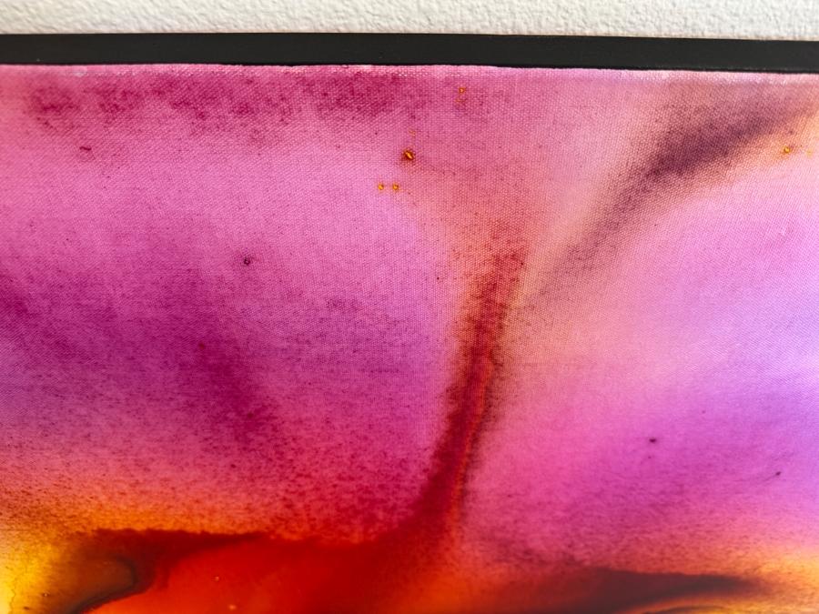 Gerrit Greve (1948-2024, Cardiff by the Sea, CA) Original Acrylic Painting On Canvas Titled 'Flowers' 2019 Signed Verso 40 X 30 Estimate $1,200 - $1,500 [Photo 5]