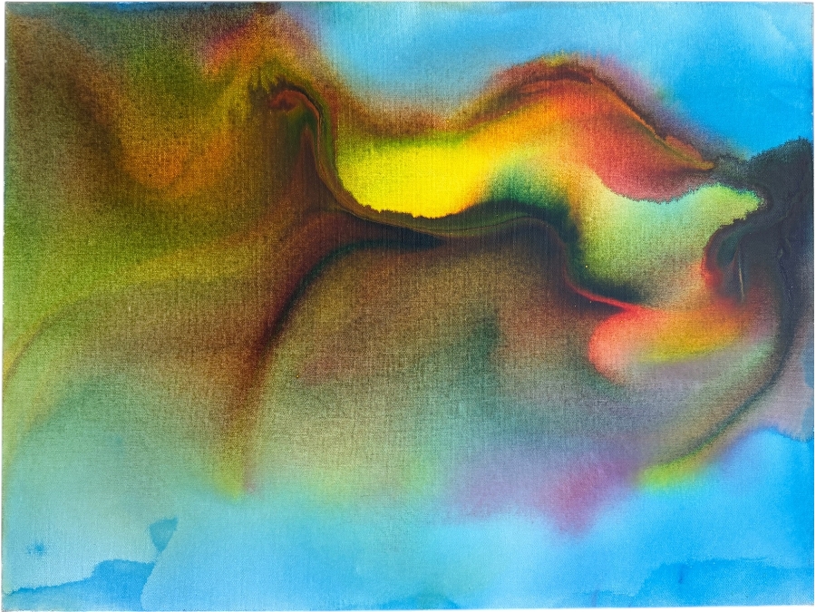 Gerrit Greve (1948-2024, Cardiff by the Sea, CA) Original Acrylic Painting On Canvas Titled 'Flowers' 2020 Signed Verso 40 X 30 Estimate $1,200 - $1,500