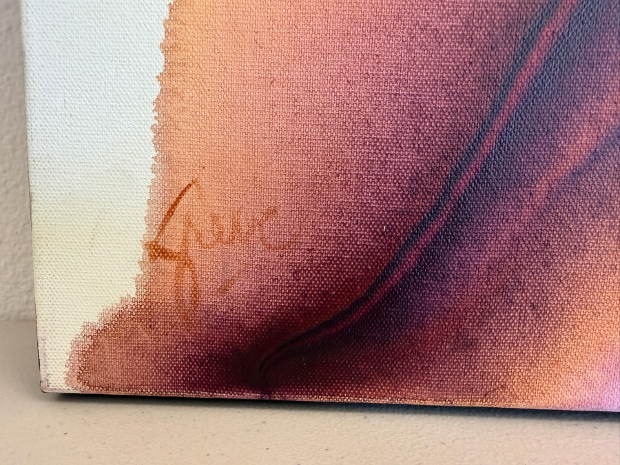 Gerrit Greve (1948-2024, Cardiff by the Sea, CA) Original Acrylic Painting On Canvas Titled 'Flowers' 2019 Signed Bottom Left And Verso 30 X 40 Estimate $1,200 - $1,500 [Photo 5]