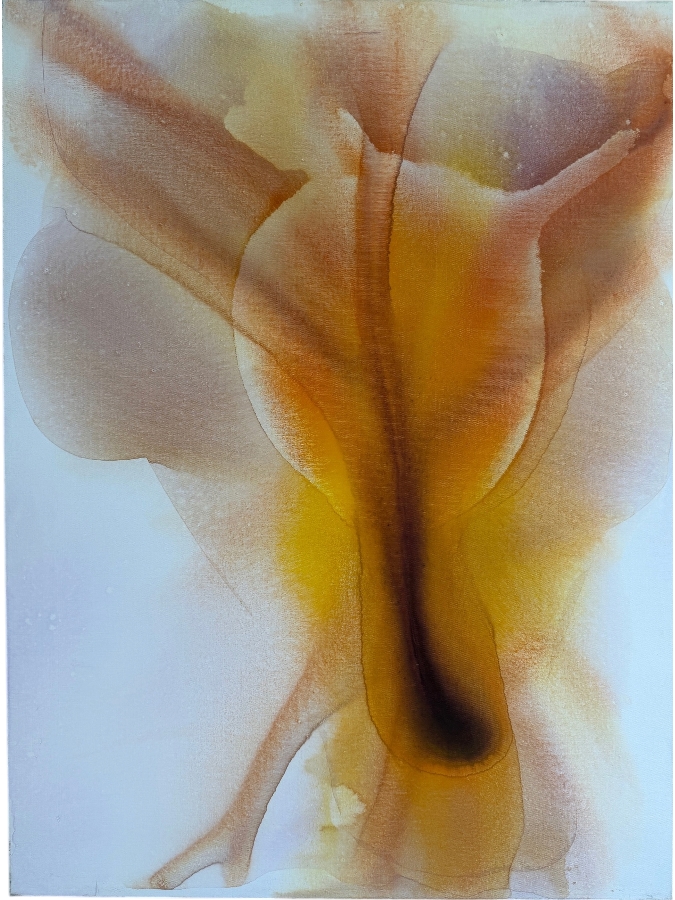 Gerrit Greve (1948-2024, Cardiff by the Sea, CA) Original Acrylic Painting On Canvas Titled 'Flowers' 2019 Signed Verso 30 X 40 Estimate $1,200 - $1,500