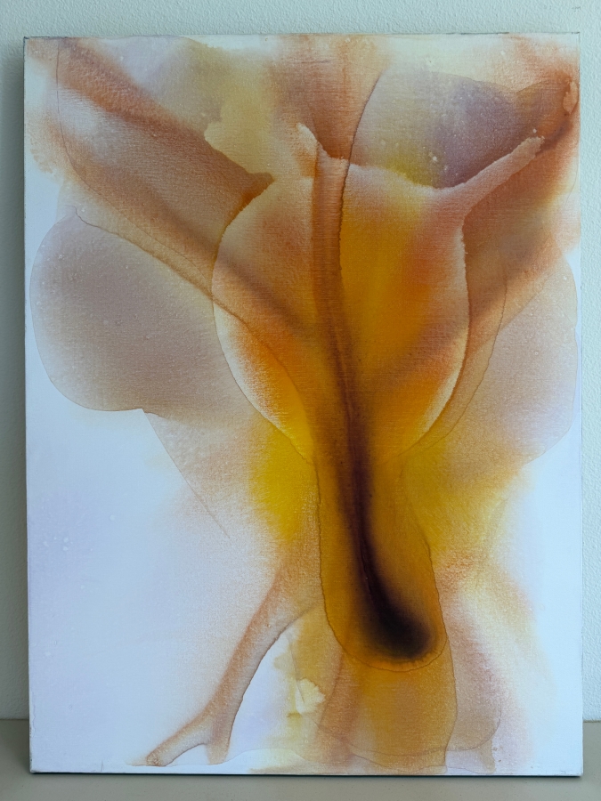 Gerrit Greve (1948-2024, Cardiff by the Sea, CA) Original Acrylic Painting On Canvas Titled 'Flowers' 2019 Signed Verso 30 X 40 Estimate $1,200 - $1,500 [Photo 2]