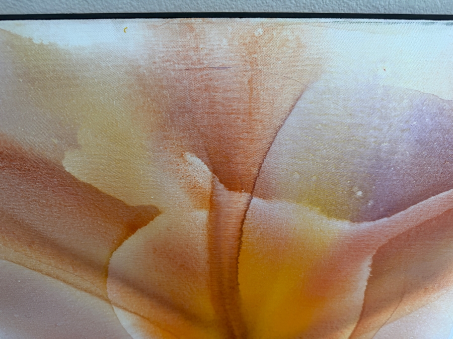 Gerrit Greve (1948-2024, Cardiff by the Sea, CA) Original Acrylic Painting On Canvas Titled 'Flowers' 2019 Signed Verso 30 X 40 Estimate $1,200 - $1,500 [Photo 6]