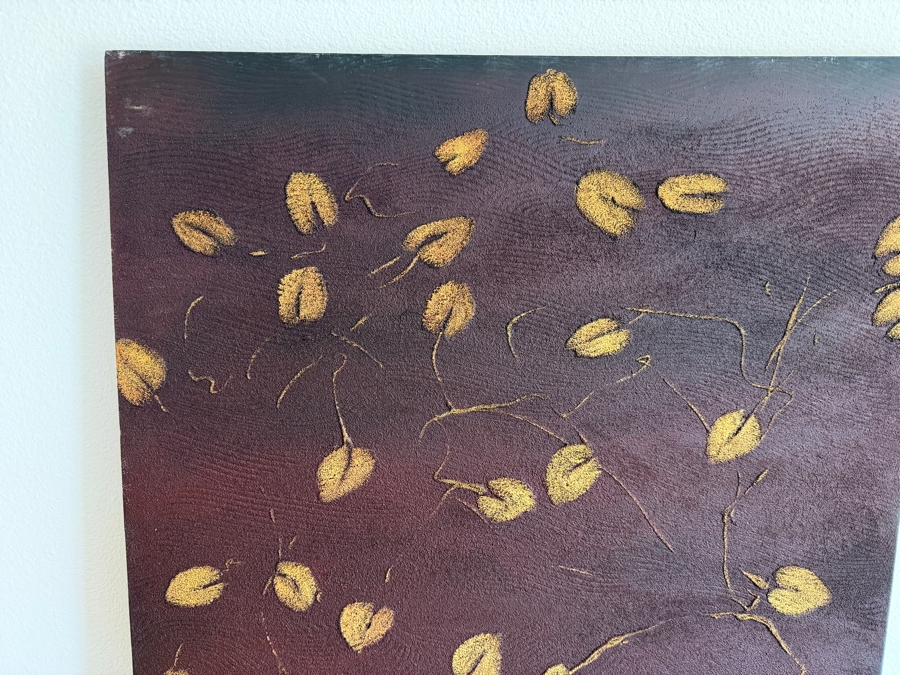 Gerrit Greve (1948-2024, Cardiff by the Sea, CA) Original Acrylic Mixed-Media Sand Painting On Canvas Titled 'Perfect 35' 2020 Signed Verso 30 X 40 Estimate $1,200 - $1,500 [Photo 3]