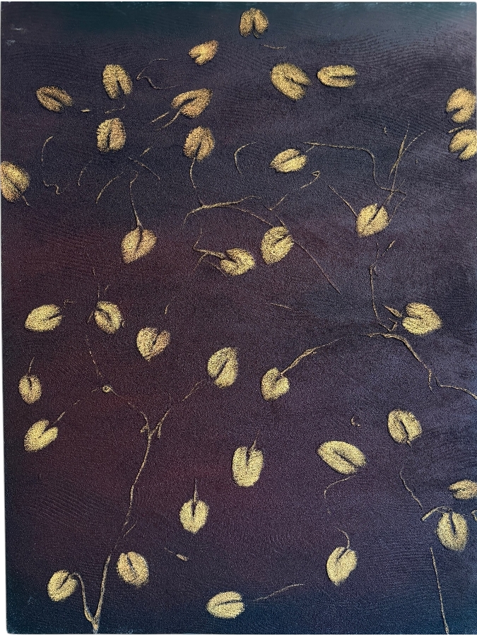 Gerrit Greve (1948-2024, Cardiff by the Sea, CA) Original Acrylic Mixed-Media Sand Painting On Canvas Titled 'Perfect 35' 2020 Signed Verso 30 X 40 Estimate $1,200 - $1,500