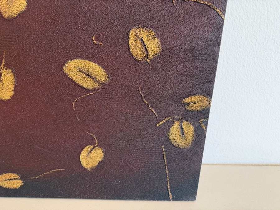 Gerrit Greve (1948-2024, Cardiff by the Sea, CA) Original Acrylic Mixed-Media Sand Painting On Canvas Titled 'Perfect 35' 2020 Signed Verso 30 X 40 Estimate $1,200 - $1,500 [Photo 4]
