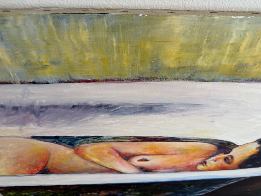 Gerrit Greve (1948-2024, Cardiff by the Sea, CA) Original Acrylic Painting On Canvas Untitled Nude Signed Bottom Left 40 X 30 Estimate $1,200 - $1,500 [Photo 6]