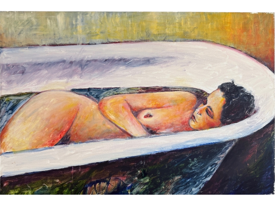 Gerrit Greve (1948-2024, Cardiff by the Sea, CA) Original Acrylic Painting On Canvas Untitled Nude Signed Bottom Left 40 X 30 Estimate $1,200 - $1,500