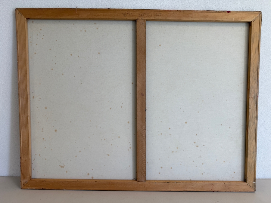 Gerrit Greve (1948-2024, Cardiff by the Sea, CA) Original Acrylic Drip Painting On Canvas Titled 'Very Impatient' Signed Upper Right 40 X 30 Estimate $1,200 - $1,500 [Photo 8]