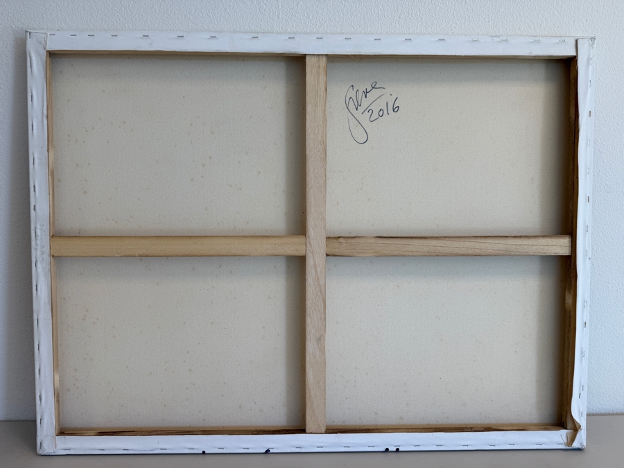 Gerrit Greve (1948-2024, Cardiff by the Sea, CA) Original Acrylic Painting On Canvas Untitled 2016 Signed Verso 40 X 30 Estimate $1,200 - $1,500 [Photo 6]
