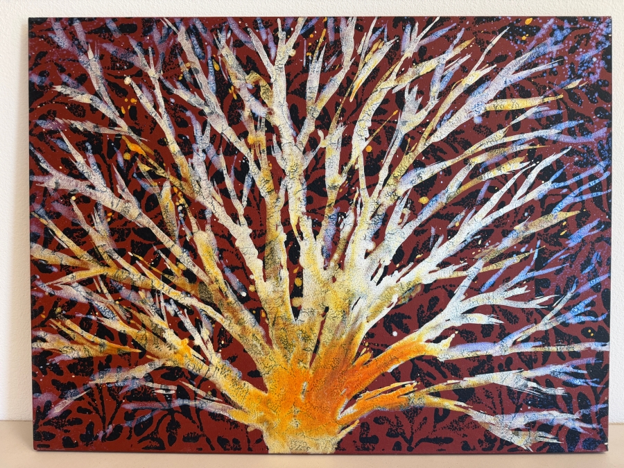 Gerrit Greve (1948-2024, Cardiff by the Sea, CA) Original Acrylic Painting On Canvas Untitled Tree 2011 Signed Verso 40 X 30 Estimate $1,200 - $1,500 [Photo 2]