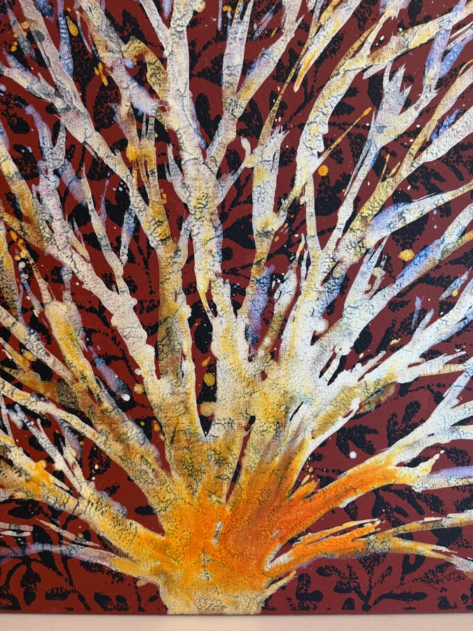 Gerrit Greve (1948-2024, Cardiff by the Sea, CA) Original Acrylic Painting On Canvas Untitled Tree 2011 Signed Verso 40 X 30 Estimate $1,200 - $1,500 [Photo 3]