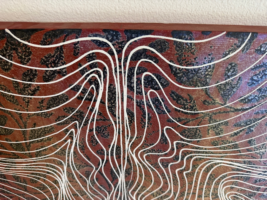 Gerrit Greve (1948-2024, Cardiff by the Sea, CA) Original Acrylic Mixed-Media Sand Painting On Canvas Untitled 2012 Signed Verso 30 X 40 Estimate $1,200 - $1,500 [Photo 6]