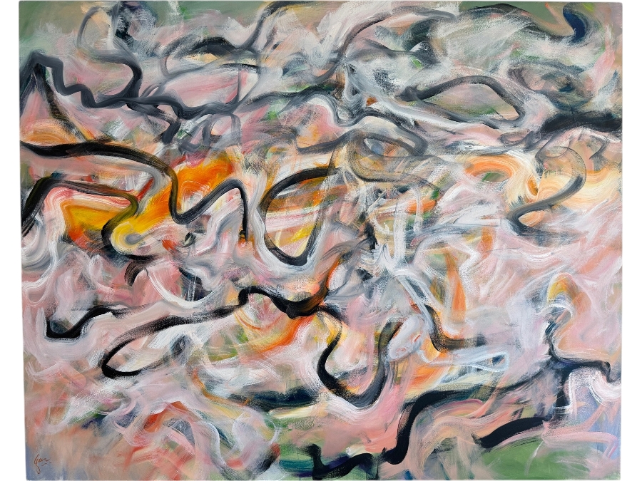 Gerrit Greve (1948-2024, Cardiff by the Sea, CA) Original Acrylic Painting On Canvas Untitled Signed Bottom Left 48 X 60 Estimate $2,900 - $3,600