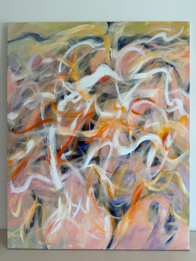 Gerrit Greve (1948-2024, Cardiff by the Sea, CA) Original Acrylic Painting On Canvas Untitled 2018 Signed Verso 48 X 60 Estimate $2,900 - $3,600 [Photo 2]