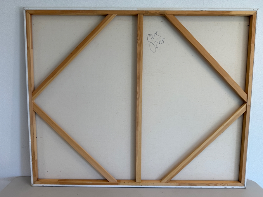 Gerrit Greve (1948-2024, Cardiff by the Sea, CA) Original Acrylic Painting On Canvas Untitled 2015 Signed Verso 60 X 48 Estimate $2,900 - $3,600 [Photo 6]