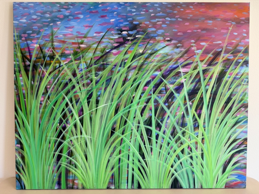 Gerrit Greve (1948-2024, Cardiff by the Sea, CA) Original Acrylic Painting On Canvas Untitled 2015 Signed Verso 60 X 48 Estimate $2,900 - $3,600 [Photo 2]