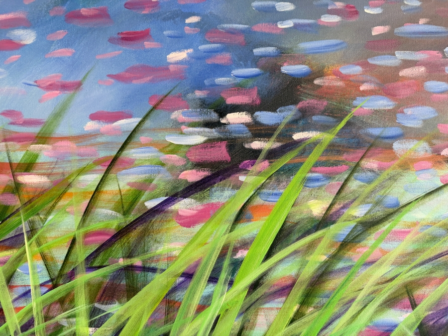 Gerrit Greve (1948-2024, Cardiff by the Sea, CA) Original Acrylic Painting On Canvas Untitled 2015 Signed Verso 60 X 48 Estimate $2,900 - $3,600 [Photo 4]