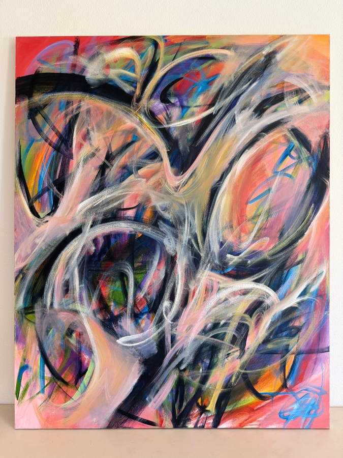 Gerrit Greve (1948-2024, Cardiff by the Sea, CA) Original Acrylic Painting On Canvas Untitled Signed Verso 48 X 60 Estimate $2,900 - $3,600 [Photo 2]