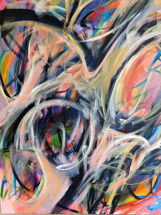 Gerrit Greve (1948-2024, Cardiff by the Sea, CA) Original Acrylic Painting On Canvas Untitled Signed Verso 48 X 60 Estimate $2,900 - $3,600 [Photo 3]