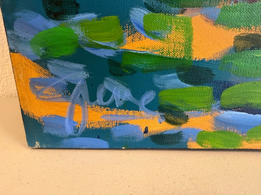 Gerrit Greve (1948-2024, Cardiff by the Sea, CA) Original Acrylic Painting On Canvas Titled 'Still Water Reflections' Signed Bottom Left 60 X 48 Estimate $2,900 - $3,600 [Photo 6]