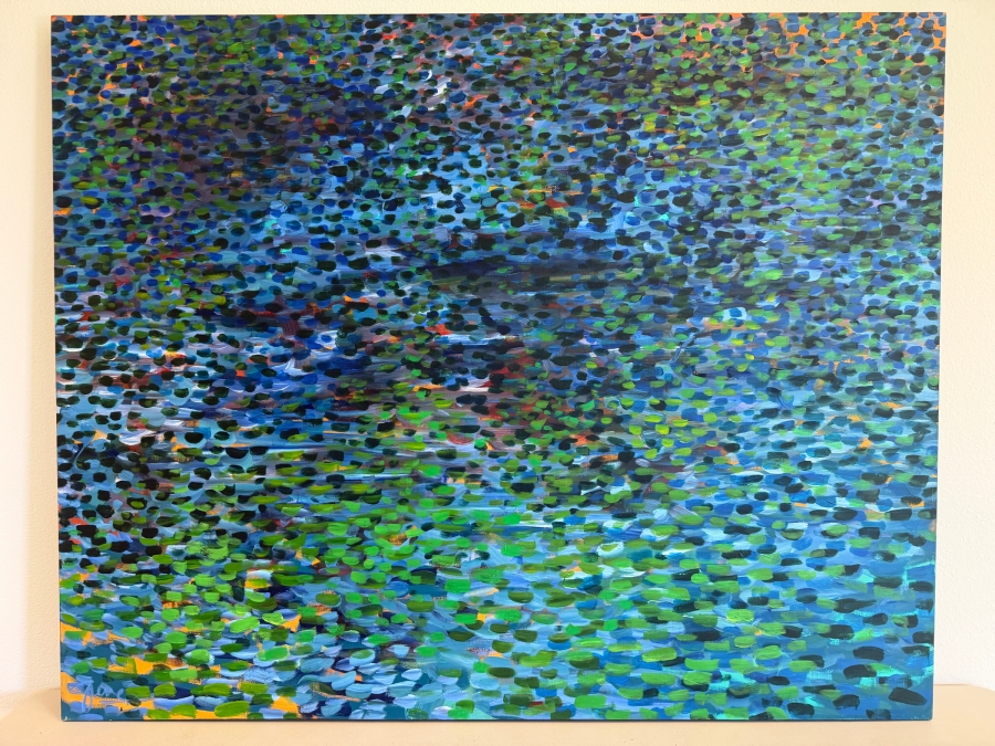 Gerrit Greve (1948-2024, Cardiff by the Sea, CA) Original Acrylic Painting On Canvas Titled 'Still Water Reflections' Signed Bottom Left 60 X 48 Estimate $2,900 - $3,600 [Photo 2]