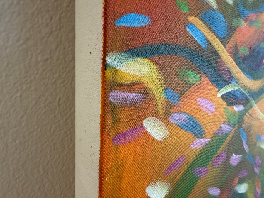 Gerrit Greve (1948-2024, Cardiff by the Sea, CA) Original Acrylic Painting On Canvas Untitled 2016 Signed Verso 60 X 48 Estimate $2,900 - $3,600
 [Photo 5]