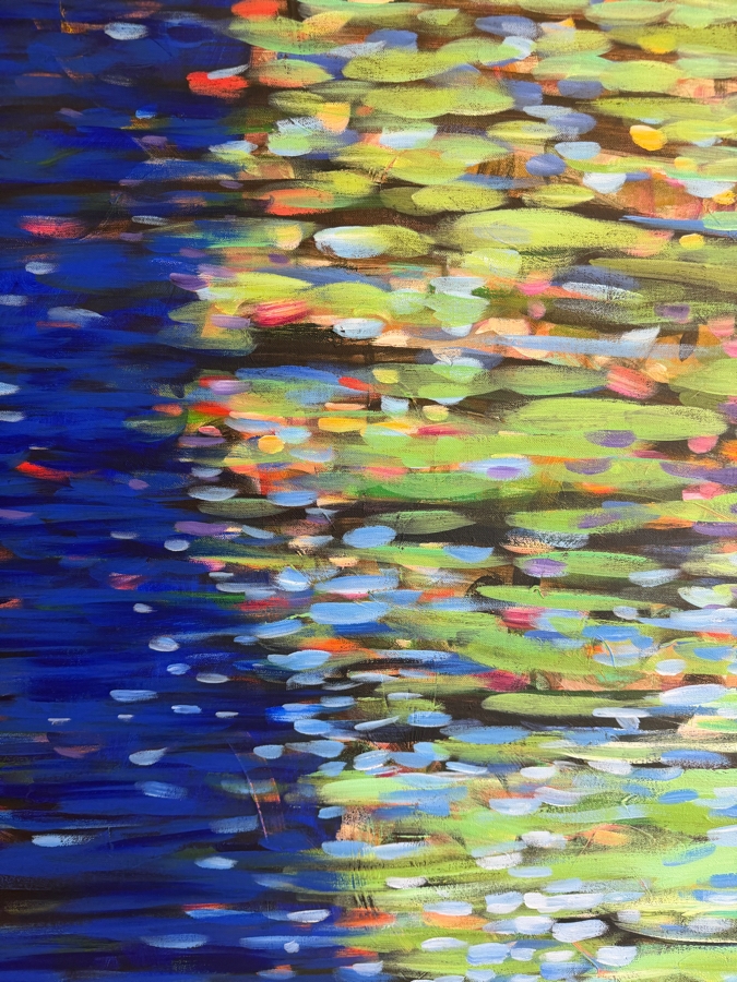 Gerrit Greve (1948-2024, Cardiff by the Sea, CA) Original Acrylic Painting On Canvas Titled 'Her Shadow #2' 1993 Signed Verso 45 X 60 Estimate $2,900 - $3,600 [Photo 5]