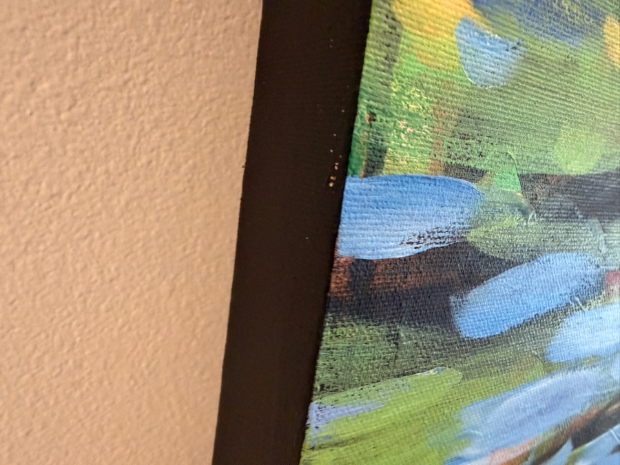 Gerrit Greve (1948-2024, Cardiff by the Sea, CA) Original Acrylic Painting On Canvas Titled 'Her Shadow #2' 1993 Signed Verso 45 X 60 Estimate $2,900 - $3,600 [Photo 7]