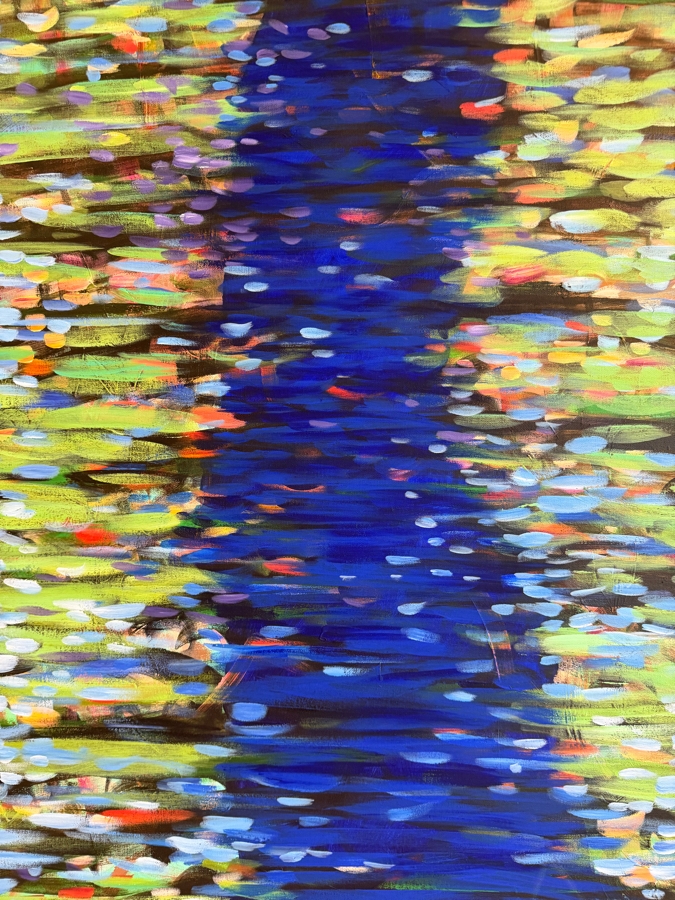 Gerrit Greve (1948-2024, Cardiff by the Sea, CA) Original Acrylic Painting On Canvas Titled 'Her Shadow #2' 1993 Signed Verso 45 X 60 Estimate $2,900 - $3,600 [Photo 4]