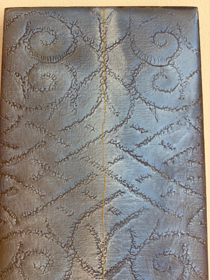 Gerrit Greve (1948-2024, Cardiff by the Sea, CA) Original Acrylic Mixed-Media Sand Painting On Canvas Titled 'Journey 107' 2007 Signed Verso 15 X 60 Estimate $1,000 - $1,200 [Photo 4]