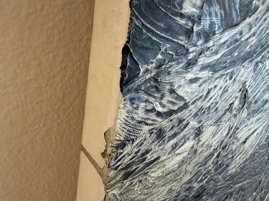 Gerrit Greve (1948-2024, Cardiff by the Sea, CA) Original Acrylic Diptych Painting On Canvas Titled 'Noah's Ark The 33rd Day' 2004 Signed Verso 30 X 48 Estimate $1,400 - $1,800 [Photo 8]