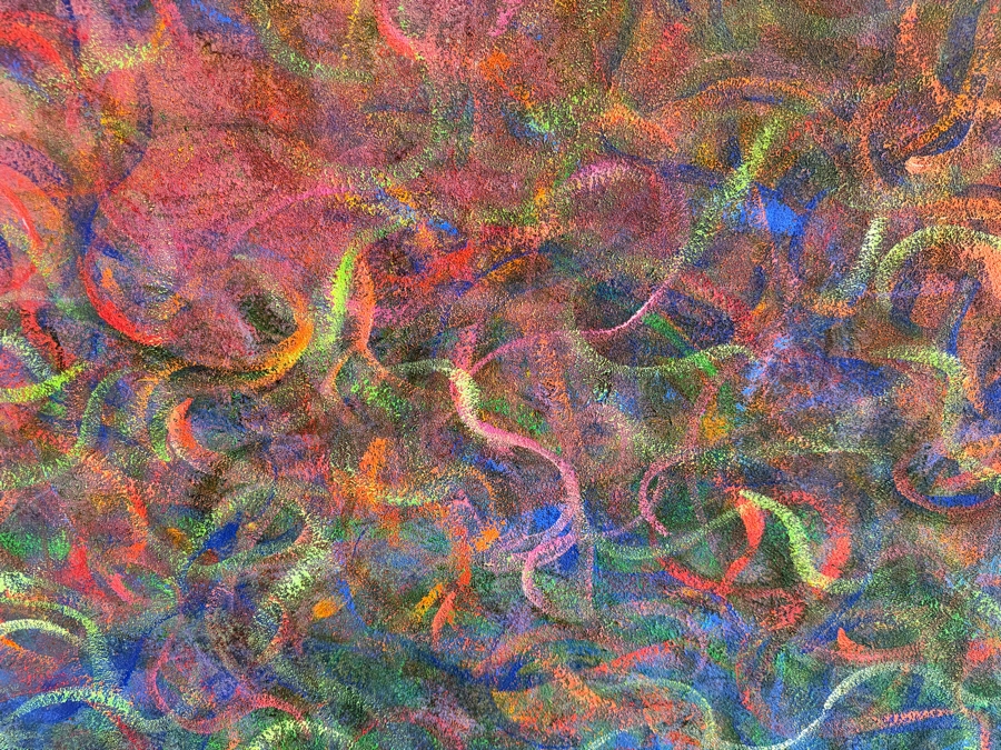 Gerrit Greve (1948-2024, Cardiff by the Sea, CA) Original Acrylic Painting On Canvas Titled 'Coral Life #1' 1997 Signed Verso 32 X 36 Estimate $2,500 - $2,900 [Photo 3]