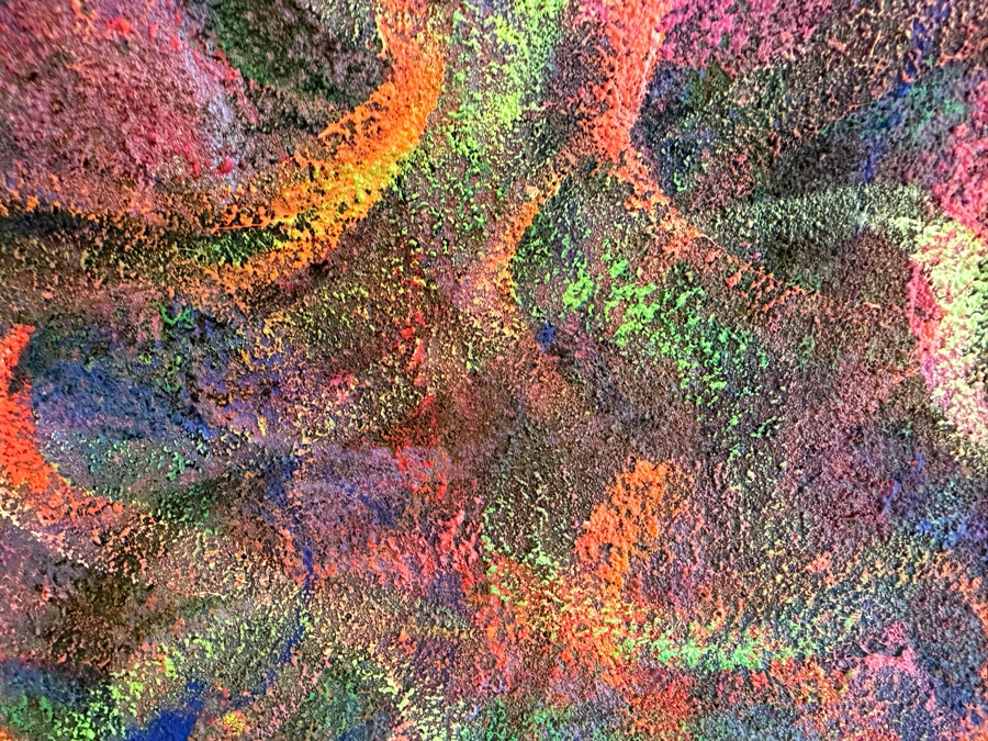 Gerrit Greve (1948-2024, Cardiff by the Sea, CA) Original Acrylic Painting On Canvas Titled 'Coral Life #1' 1997 Signed Verso 32 X 36 Estimate $2,500 - $2,900 [Photo 7]
