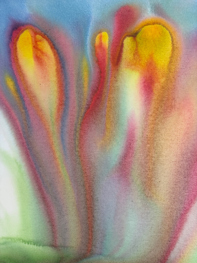 Gerrit Greve (1948-2024, Cardiff by the Sea, CA) Original Acrylic Painting On Canvas Titled 'Flowers' 2020 Signed Verso 36 X 36 Estimate $1,300 - $1,600 [Photo 3]