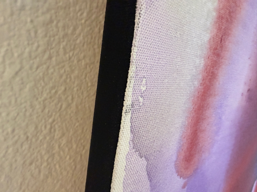 Gerrit Greve (1948-2024, Cardiff by the Sea, CA) Original Acrylic Painting On Canvas Titled 'Flowers' 2019 Signed Bottom Left And Verso 36 X 36 Estimate $1,300 - $1,600 [Photo 5]