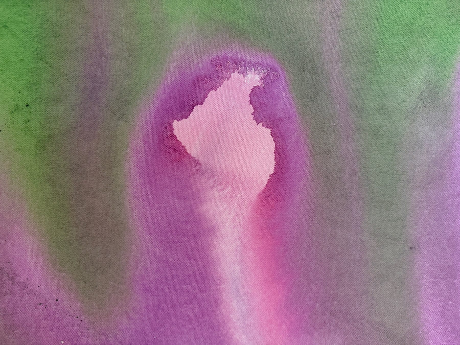 Gerrit Greve (1948-2024, Cardiff by the Sea, CA) Original Acrylic Painting On Canvas Titled 'Flowers' 2019 Signed Bottom Left And Verso 36 X 36 Estimate $1,300 - $1,600 [Photo 5]