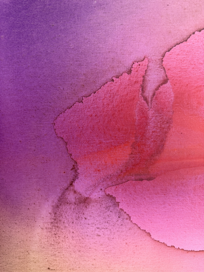 Gerrit Greve (1948-2024, Cardiff by the Sea, CA) Original Acrylic Painting On Canvas Titled 'Flowers' 2019 Signed Bottom Right And Verso 36 X 36 Estimate $1,300 - $1,600 [Photo 3]