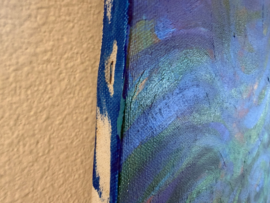 Gerrit Greve (1948-2024, Cardiff by the Sea, CA) Original Acrylic Diptych Painting On Canvas Untitled 1992 Signed Verso 72' X 36' Estimate $2,600 - $3,200 [Photo 2]