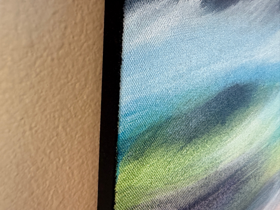 Gerrit Greve (1948-2024, Cardiff by the Sea, CA) Original Acrylic Painting On Canvas Titled 'Sunset Waters' 2019 Signed Verso 36 X 36 Estimate $1,300 - $1,600 [Photo 5]