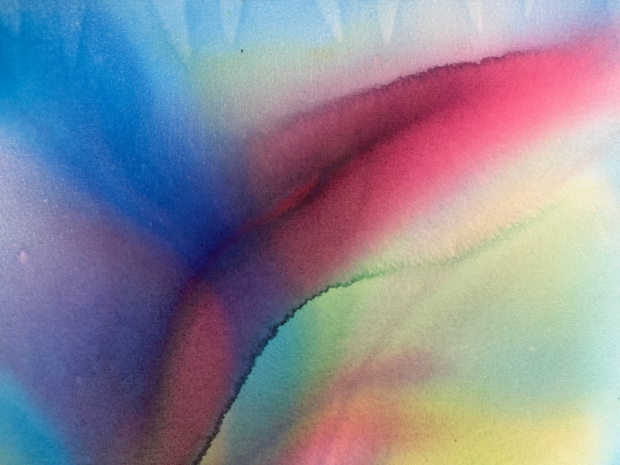 Gerrit Greve (1948-2024, Cardiff by the Sea, CA) Original Acrylic Painting On Canvas Titled 'Flowers' 2020 Signed Verso 36 X 36 Estimate $1,300 - $1,600 [Photo 3]