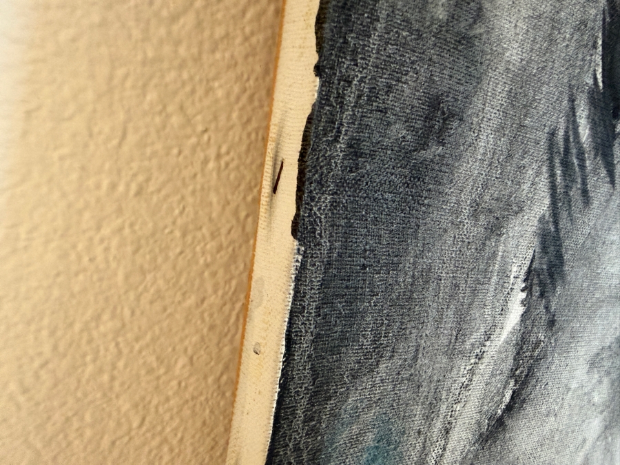 Gerrit Greve (1948-2024, Cardiff by the Sea, CA) Original Acrylic Painting On Canvas Titled 'Big Black Cat' Signed Bottom Left 36 X 36 Estimate $1,300 - $1,600 [Photo 6]