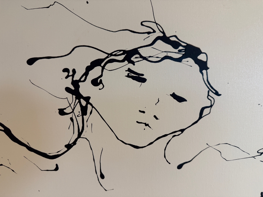 Gerrit Greve (1948-2024, Cardiff by the Sea, CA) Original Acrylic Drip Painting On Canvas Signed Lower Left 36' X 36' Estimate $1,300 - $1,600 [Photo 7]