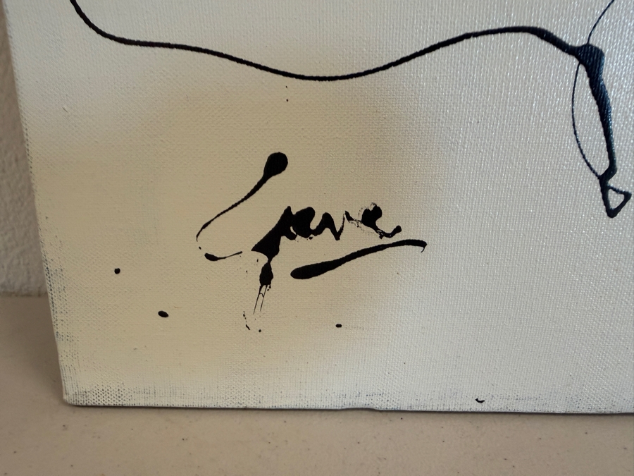 Gerrit Greve (1948-2024, Cardiff by the Sea, CA) Original Acrylic Drip Painting On Canvas Signed Lower Left 36' X 36' Estimate $1,300 - $1,600 [Photo 8]