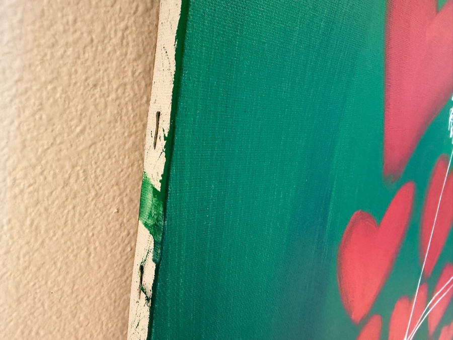 Gerrit Greve (1948-2024, Cardiff by the Sea, CA) Original Acrylic Drip Painting On Canvas 2020 Signed Bottom Right 36 X 48 Estimate $1,700 - $2,200 [Photo 5]