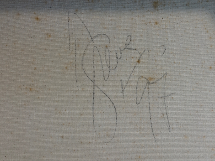 Gerrit Greve (1948-2024, Cardiff by the Sea, CA) Original Acrylic Painting On Canvas Titled 'Reef Secret' 1997 Signed Verso 48 X 36 Estimate $1,700 - $2,200 [Photo 6]