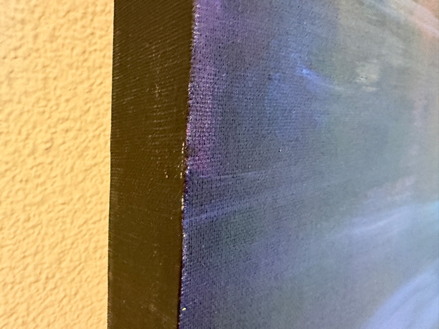 Gerrit Greve (1948-2024, Cardiff by the Sea, CA) Original Acrylic Diptych Painting On Canvas Titled 'Fast Waters' 1990 Signed Verso 96 X 40 Estimate $3,400 - $4,400 [Photo 6]