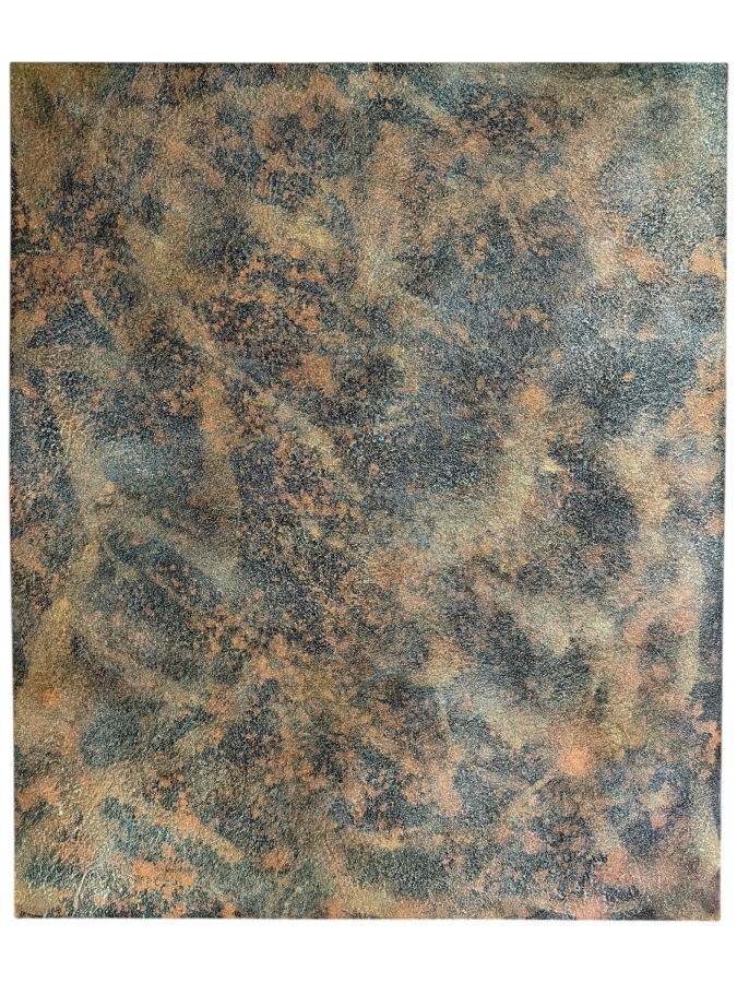 Gerrit Greve (1948-2024, Cardiff by the Sea, CA) Original Acrylic Mixed-Media Sand Painting On Canvas Titled ' Sea Romance III' 2003 Signed Verso 40 X 48 Estimate $1,700 - $2,200