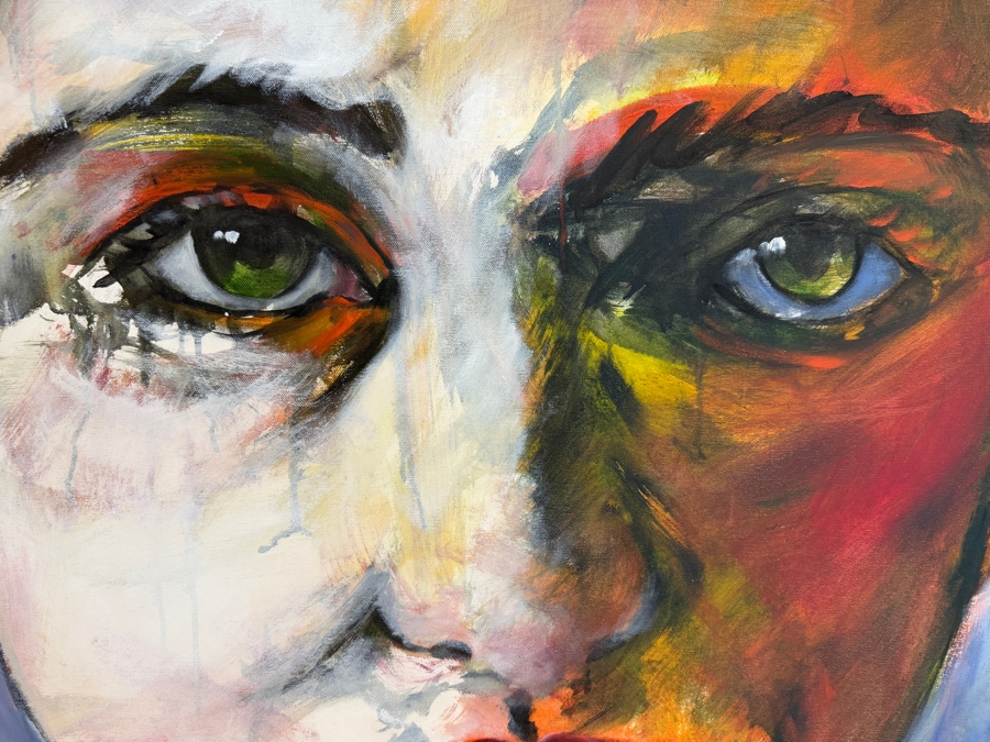 Gerrit Greve (1948-2024, Cardiff by the Sea, CA) Original Acrylic Painting On Canvas Untitled Woman 36 X 48 Estimate $1,700 - $2,200 [Photo 5]