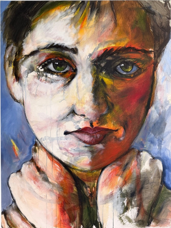 Gerrit Greve (1948-2024, Cardiff by the Sea, CA) Original Acrylic Painting On Canvas Untitled Woman 36 X 48 Estimate $1,700 - $2,200